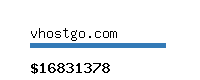 vhostgo.com Website value calculator