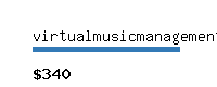 virtualmusicmanagement.com Website value calculator