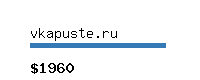 vkapuste.ru Website value calculator