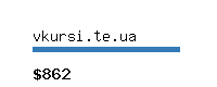 vkursi.te.ua Website value calculator