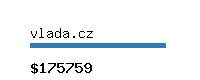 vlada.cz Website value calculator