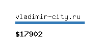 vladimir-city.ru Website value calculator