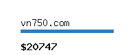 vn750.com Website value calculator