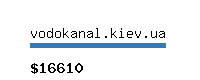 vodokanal.kiev.ua Website value calculator