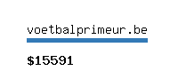 voetbalprimeur.be Website value calculator