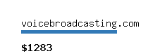 voicebroadcasting.com Website value calculator