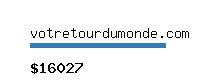 votretourdumonde.com Website value calculator