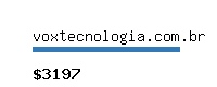 voxtecnologia.com.br Website value calculator