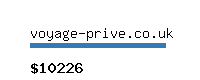 voyage-prive.co.uk Website value calculator