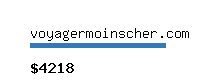 voyagermoinscher.com Website value calculator