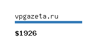 vpgazeta.ru Website value calculator