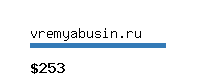 vremyabusin.ru Website value calculator