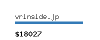 vrinside.jp Website value calculator