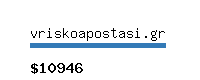 vriskoapostasi.gr Website value calculator