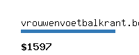 vrouwenvoetbalkrant.be Website value calculator