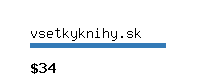 vsetkyknihy.sk Website value calculator