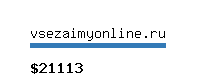 vsezaimyonline.ru Website value calculator