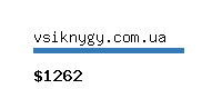 vsiknygy.com.ua Website value calculator