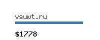 vsuwt.ru Website value calculator