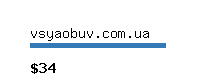 vsyaobuv.com.ua Website value calculator