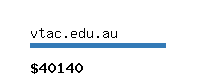 vtac.edu.au Website value calculator