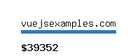 vuejsexamples.com Website value calculator