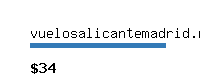 vuelosalicantemadrid.net Website value calculator