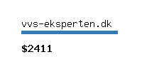 vvs-eksperten.dk Website value calculator