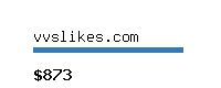 vvslikes.com Website value calculator