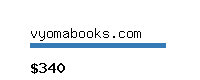 vyomabooks.com Website value calculator