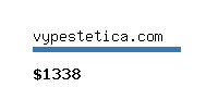 vypestetica.com Website value calculator