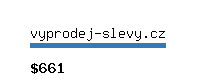 vyprodej-slevy.cz Website value calculator