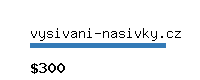vysivani-nasivky.cz Website value calculator