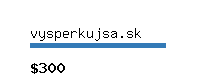 vysperkujsa.sk Website value calculator
