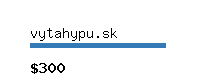 vytahypu.sk Website value calculator