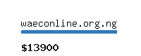 waeconline.org.ng Website value calculator