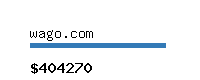 wago.com Website value calculator