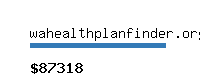 wahealthplanfinder.org Website value calculator