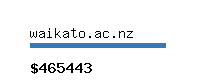 waikato.ac.nz Website value calculator