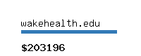 wakehealth.edu Website value calculator