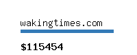 wakingtimes.com Website value calculator