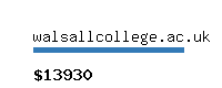 walsallcollege.ac.uk Website value calculator