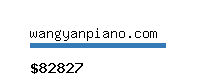 wangyanpiano.com Website value calculator