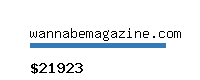 wannabemagazine.com Website value calculator