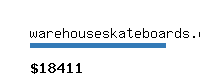 warehouseskateboards.com Website value calculator