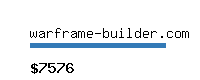 warframe-builder.com Website value calculator