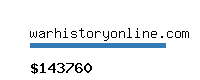 warhistoryonline.com Website value calculator