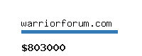 warriorforum.com Website value calculator