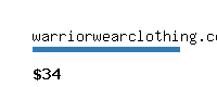 warriorwearclothing.com Website value calculator