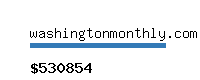 washingtonmonthly.com Website value calculator